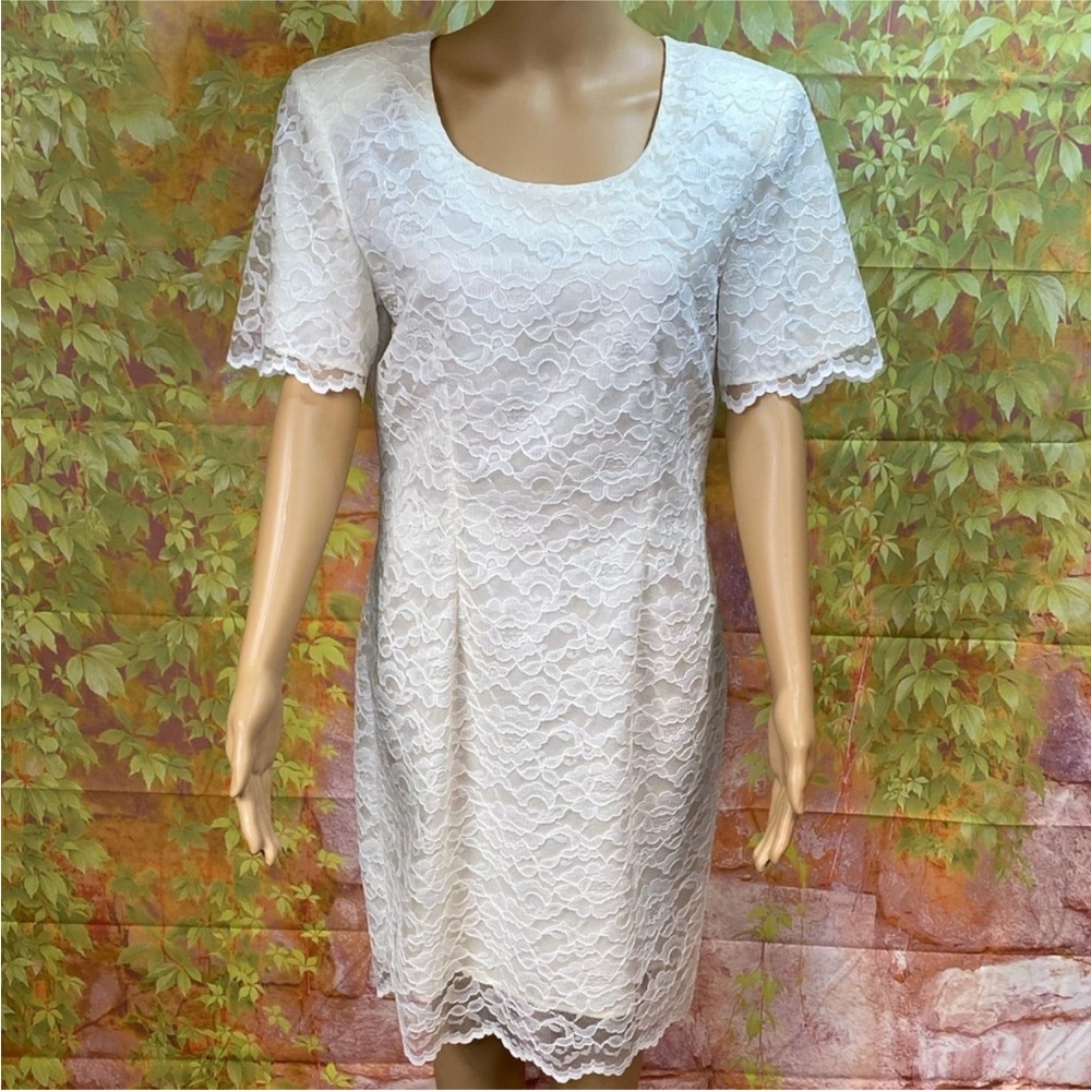 My Michelle Vintage Ivory Lace Sheath‎ Dress